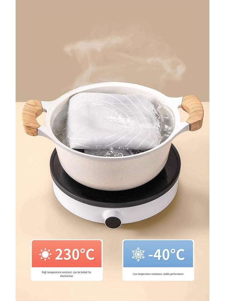 Food Grade Thickened Silicone Kneading and Rolling Mat, Non-Slip Cutting Board for Dumplings and Dough.