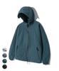 Trillion Division Nylon Hooded Zip-Up Windbreaker Jacket_4Color