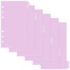 A6 5Pcs PP Double-Layer Transparent Index Divider For Binder Planner Notebook Stationery Notebook Paper Divider Accessories