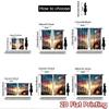 2D flat Photography Backdrop Scene Backdrop Easter Sunrise Resurrection 100% Polyester Family Party for Suitable for indoor
