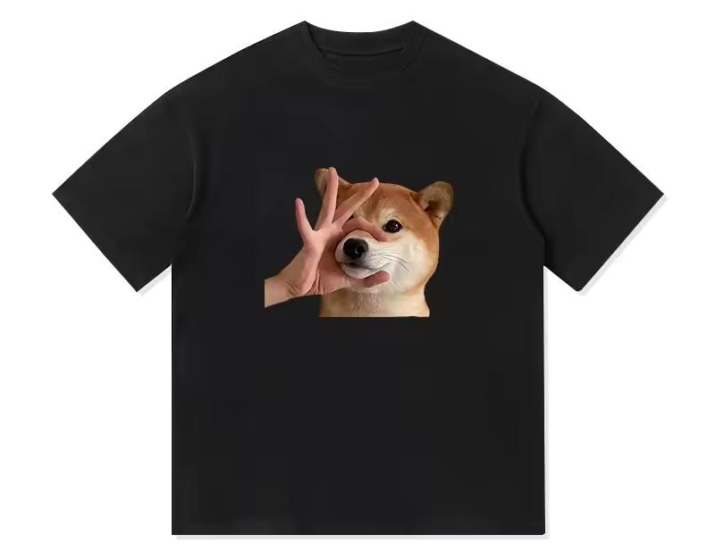 Shiba Inu Shut Up Fun Dog Hakimi Funny Print Top W Short Sleeve Niche Summer Women Versatile Fashion Women High Quality Tee