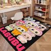 Labubu Print Rug, Washable Floor Carpet, For Entryway Dorm Laundry Room Office Study, Home Decor Birthday Christmas Gift