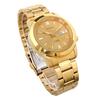 SEIKO 5 Men's Mechanical Automatic Watch SNKK20J1 Made in Japan, Gold Dial, Gold-Tone Bracelet, 39mm, Day-Date, Luminous Hands
