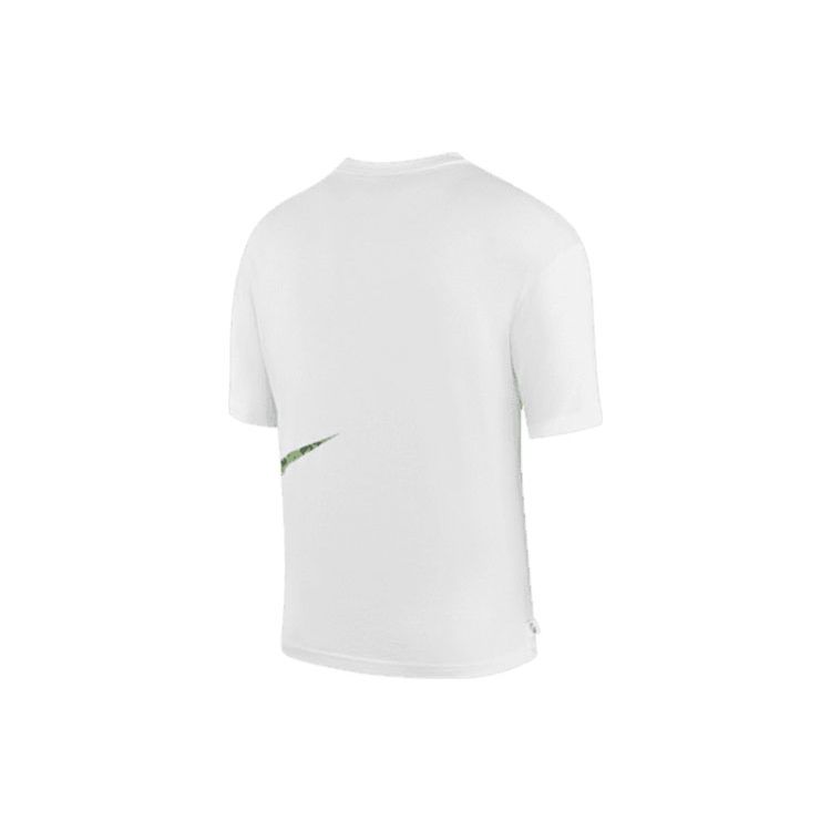 Nike Logo Print Crew Neck Short Sleeve T-Shirt Women Tops White DV3320-100