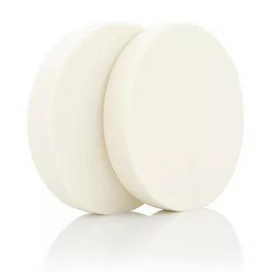 

Спонж для макияжа двойного использования - Большой круглый белый пуф для основы 9 cm diameter