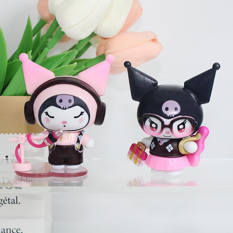 Sanrio Kuromi Figure Collectible Pvc Toy With Cute Desk Decor For Fans