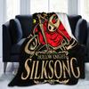 Hollow Knight Silksong Gothic Flannel Throw Fashion Blankets Indie Game for Bedspreads Knitted Fashion Blanket Office Ultra-Soft Multifuncti