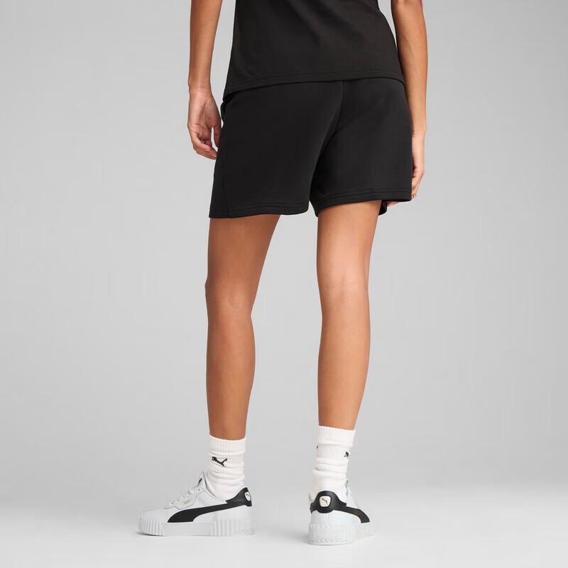 PUMA Women s Loose Embroidered High-Waist Sports Shorts 688939 L