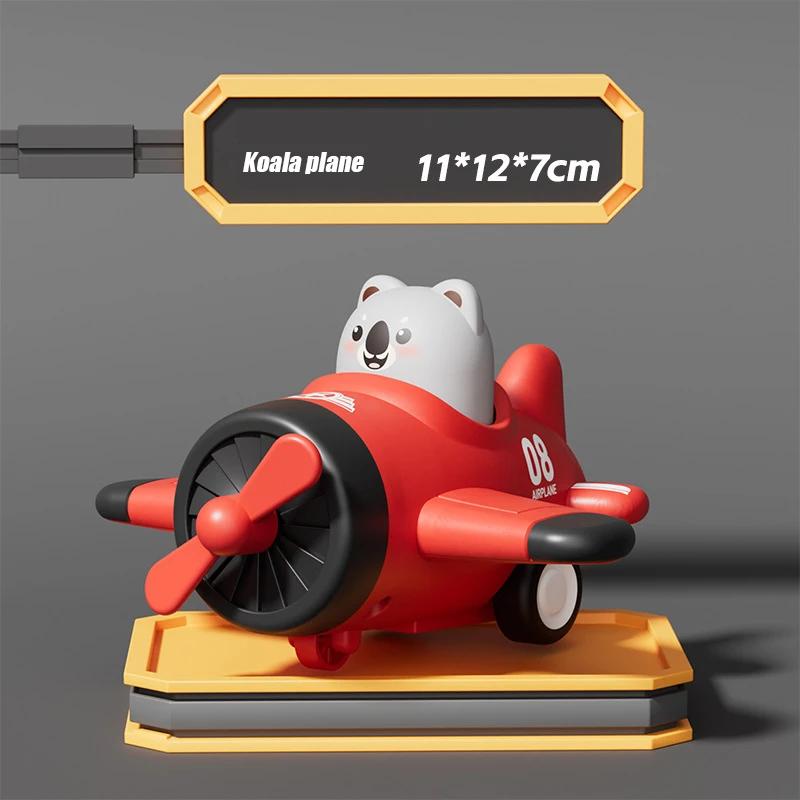 

Children s Infant Playthings Press Forward Animal Cartoon Airplane Model featuring Wheels Inertia Playthings Gifts ideal for Boys and Girls 3-9 Years