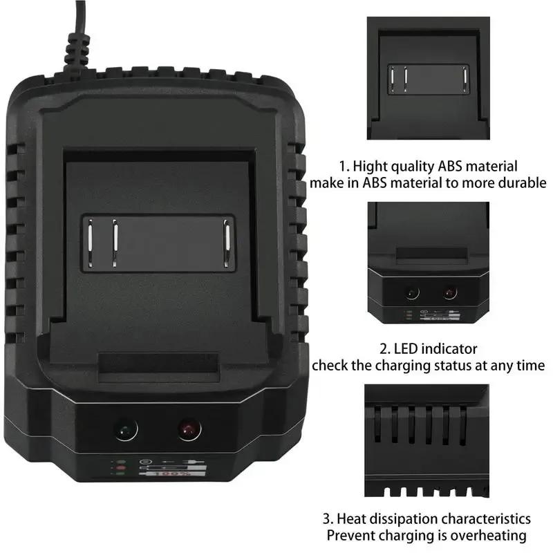 Battery Charger Suitable For Makita 18V 21V Li-ion Battery Portable FastBrand+ Charger for Makita Battery Replacement EU Plug Us