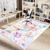 1PC Mermaid Octopus Non-Slip Floor carpet, Office, family, bedroom, Studio - Large Area Rug, Vibrant Colors, Longlasting Material-X415
