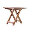 Folding Square Coffee Table - Recycled Wood 50cm