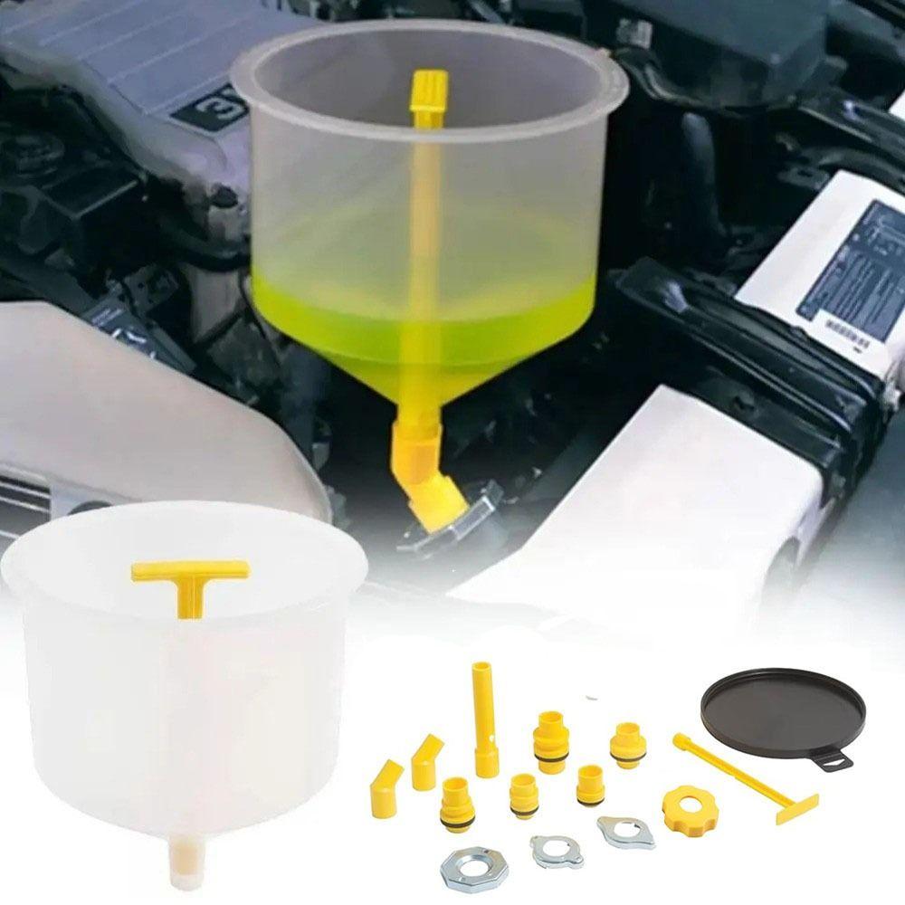 15Pcs/Set Universal Fit Car Antifreeze Funnel Plastic Coolant Bleeder Kit Vehicle Maintenance