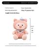 Adjustable Strap Pink Pig Plush Toy - Cartoon Figure for Boys & Girls Birthday Gift