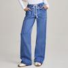 Ladies' Retro Straight Leg High Waisted Jeans