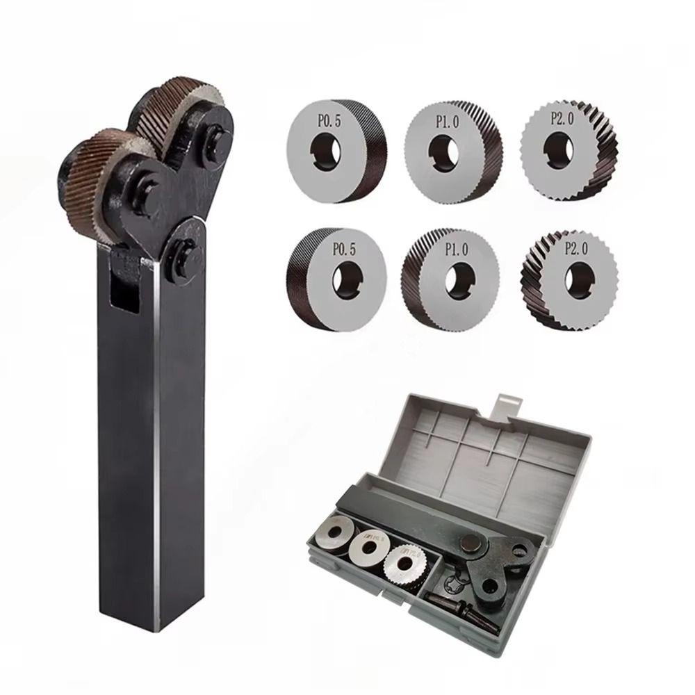 Multiple Cutters Double Wheel Knurling Cutter Multi Pitch Knurling Tools  Lathe Processing