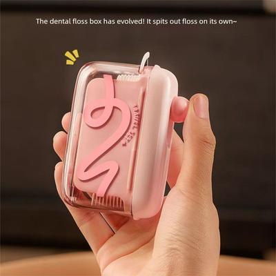 Dopamine Automatic Ejectable Floss Dispenser Without Floss Oral Care Floss Organiser Disposable Flossing Sticks