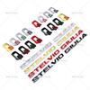 BEZO1 3D Metal Q2 Q4 Letter Badge Rear Giulia Stelvio Trunk Emblem Car Stickers For Alfa Romeo Giulia Stelvio Car Styling Accessories