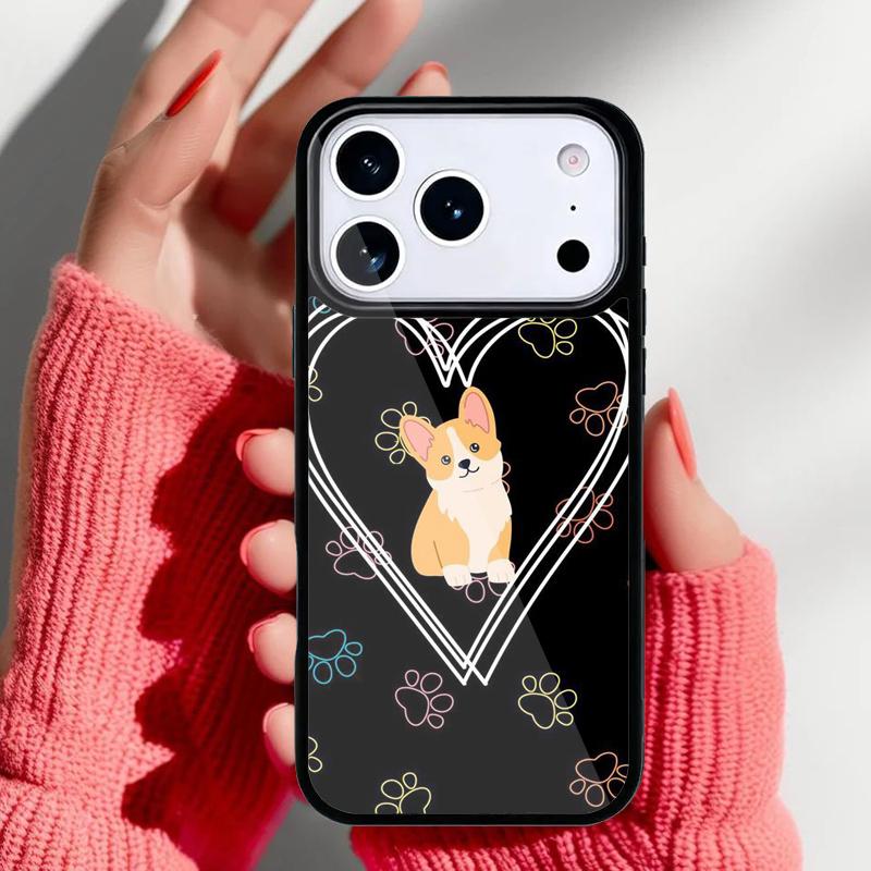 Corgi Funny Puppy Phone Case for iPhone 17 16 15 14 13 Pro Max Back Cover for 12 11 Pro Coque