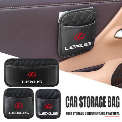 Nlbr6 Car Storage Box Phone Pocket Back Seat Organizer Hanging Bag Accessories For LS LC IS350 ES300h ES300 IS250 IS220d NX350h