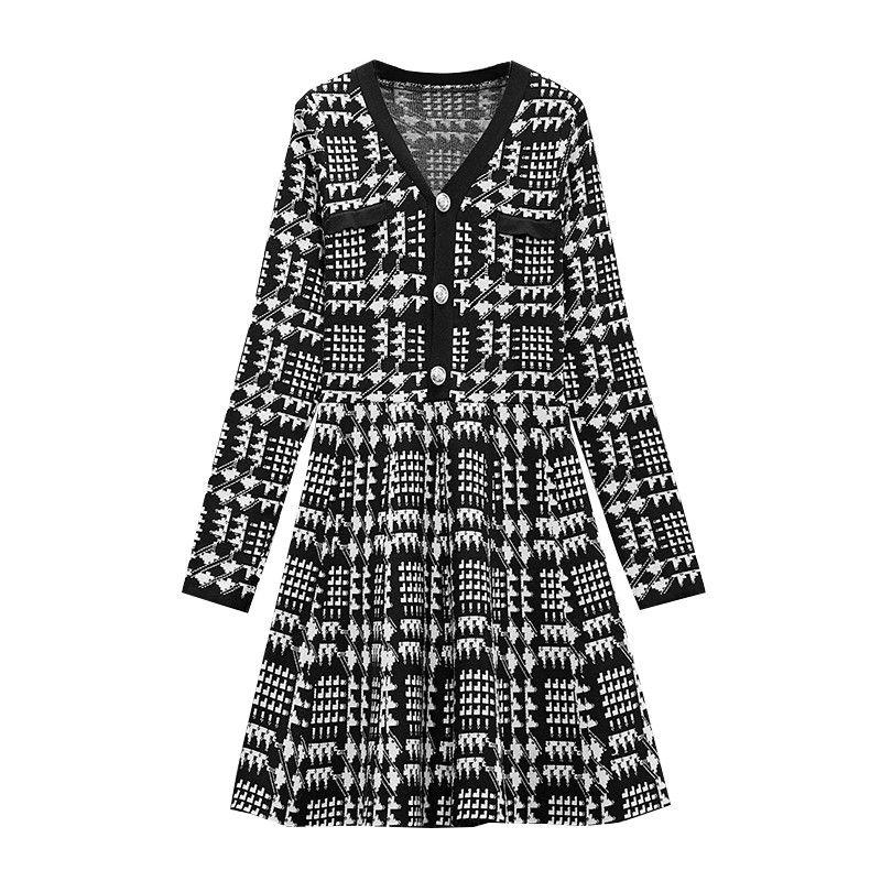 

Amazon Houndstooth Dress Oversize Women s Clothing Black Plus size XL