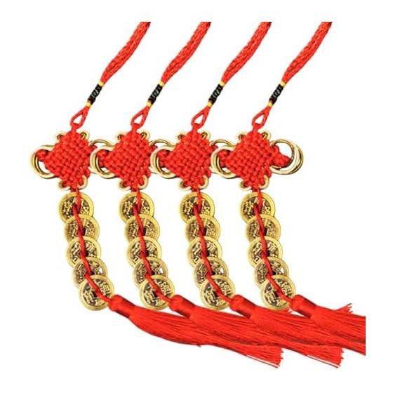 Feng Shui Five Emperor Coin Money Luck Item Good Luck, Luck, Work Luck, Business Luck, Financial Luck, Money Luck Set of 4