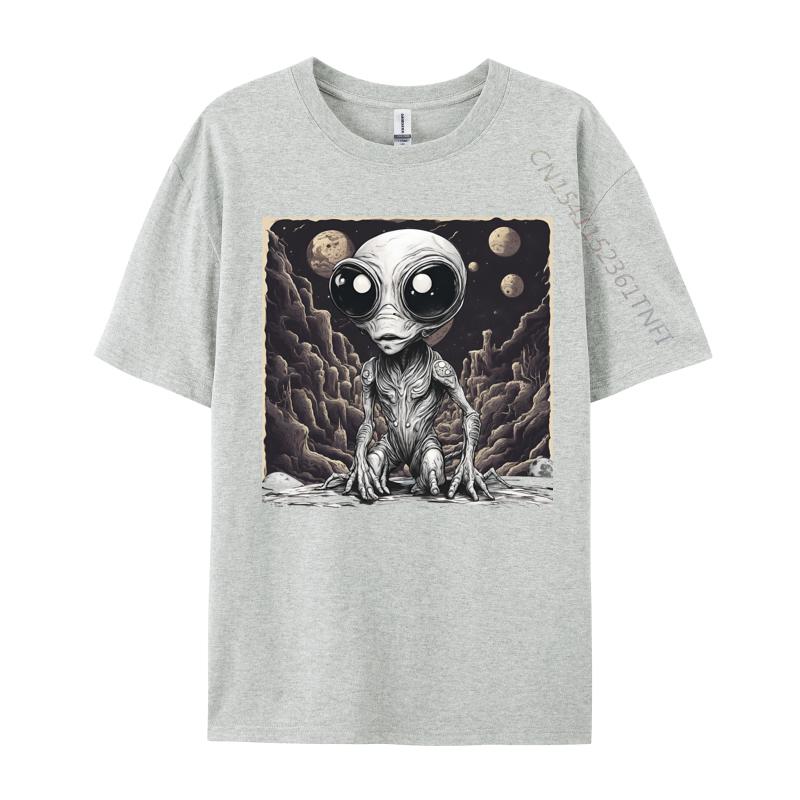 Alien Tshirts Hip Hop Unisexs Tshirts Graphic Printed Tshirt Combed Cotton Tops Shirts Casual Clothing Shirt