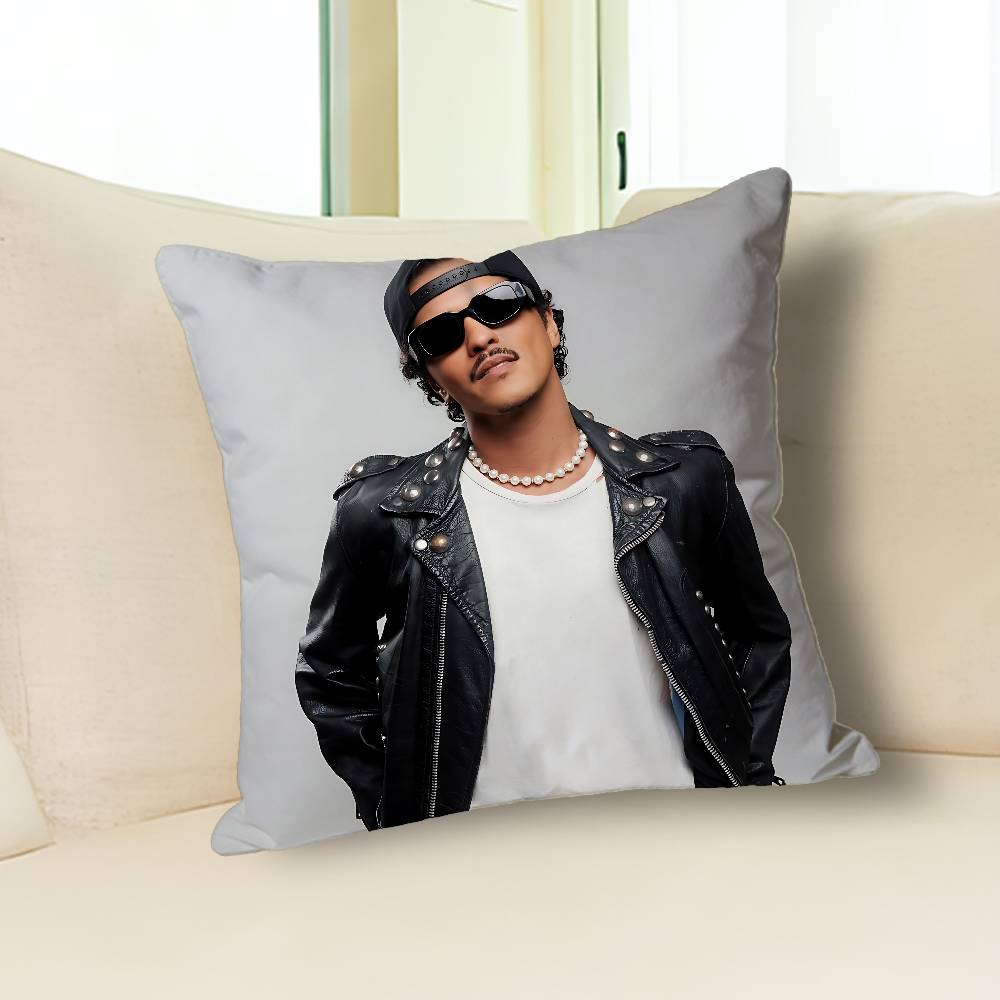 B-Brunos M-Mars Singer Pillow Cases for Bedroom Living Room Sofa Home Decor Polyester Cushion Cover with Zipper