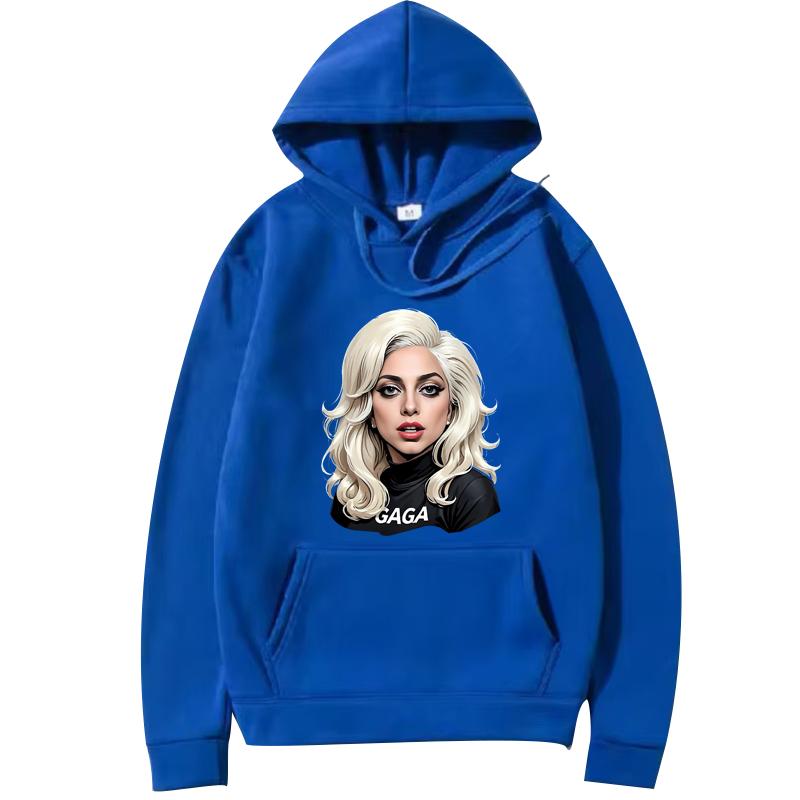 Felpa Grafica Classica Lady Gaga Uomo Donna Vintage Manica Lunga Felpa di Alta Qualità Con Stampa Oversize Casual Felpa Unisex