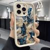 Blue Butterflies Shockproof Phone Case For iPhone 17 Pro Max 16E 15 Pro 14 13 12 11 Mini AIR XS XR XS 8Plus Anti-Slip Soft TPU