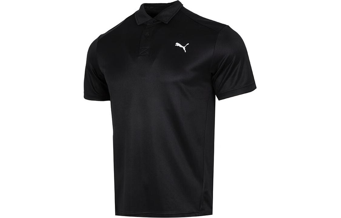 PUMA Polo Shirts Men s Black Polo Collar Moderate Straight Fit 682914-01 M