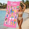 Customizable personalized beach towels Ms. Rachel themed designs.Suitable for the beach, yoga, sports;ideal as beach accessories