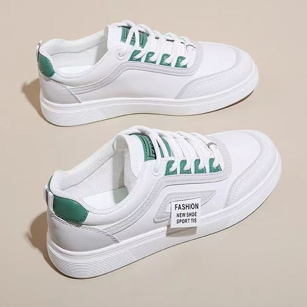 

Белые туфли Женская обувь Новая обувь Спортивная обувь для сноуборда Женская белая универсальная повседневная обувь Весна и осень 40