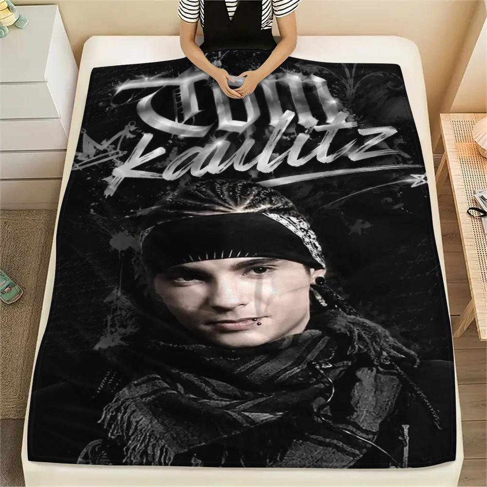 1 Stück Tom Kaulitz Print Flanelldecke, Hohe Qualität, Bequem für alle Jahreszeiten, Heimdekoration, Wärme und Komfort, Perfekt für Weihnachtsgeschenke