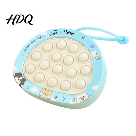 School Bag Pendant Push Bubble Game Console Keychain Stress Relief Mini Cartoon Reliever Popping Machine Portable Squeeze Sensory Fidget Toy