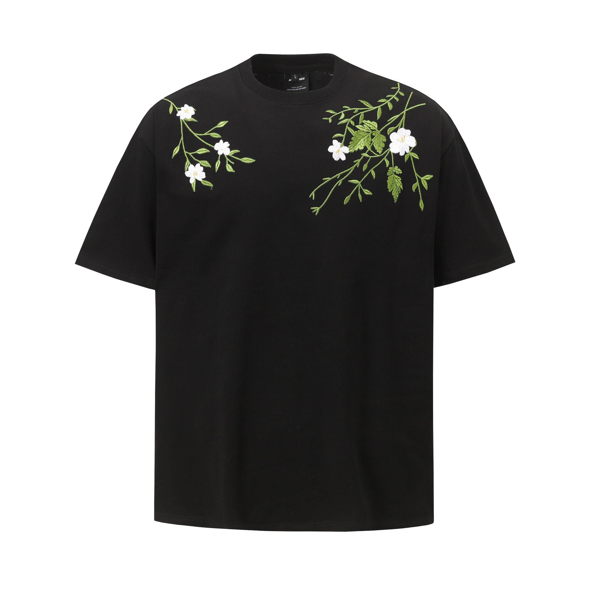 

Men s Versatile Printed T-shirt 2025 Summer Loose Trendy Men s round Neck Top L