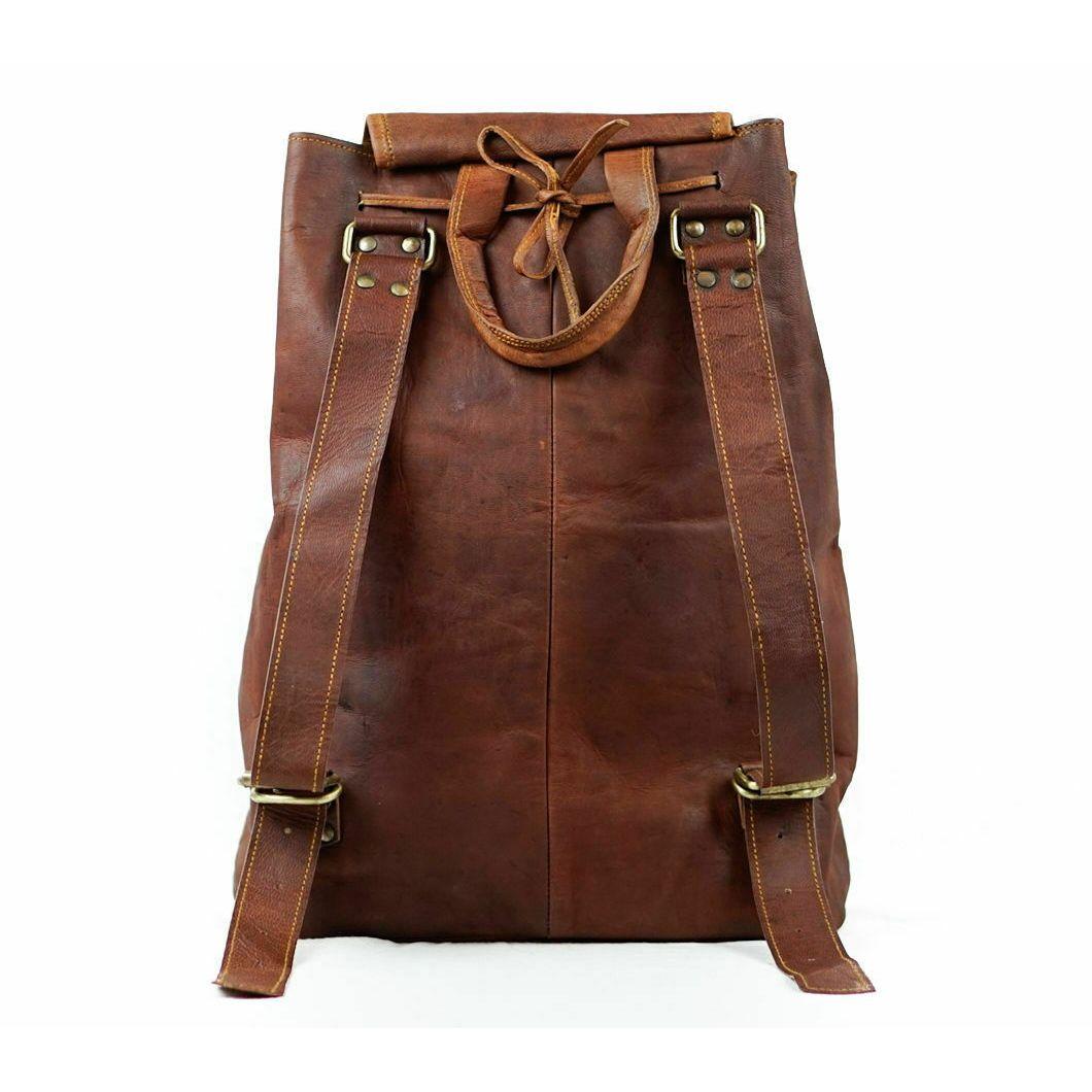 Сумка из козьей кожи Рюкзак Рюкзак для ноутбука Подлинная Мужская винтажная S Travel — фото 3
