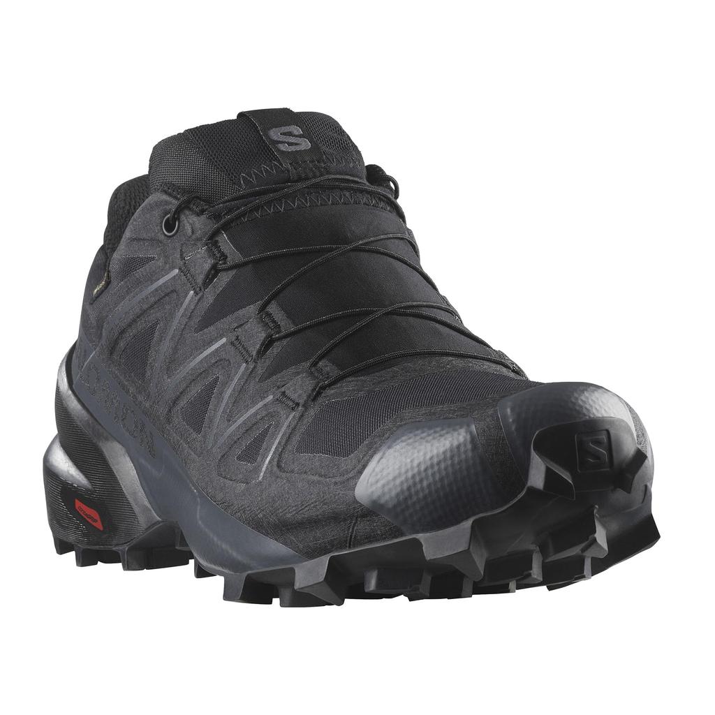 Salomon SPEEDCROSS Trailrunning-Schuhe für Damen, GORE-TEX, Schwarz/Schwarz/Phantom, 23,5 cm