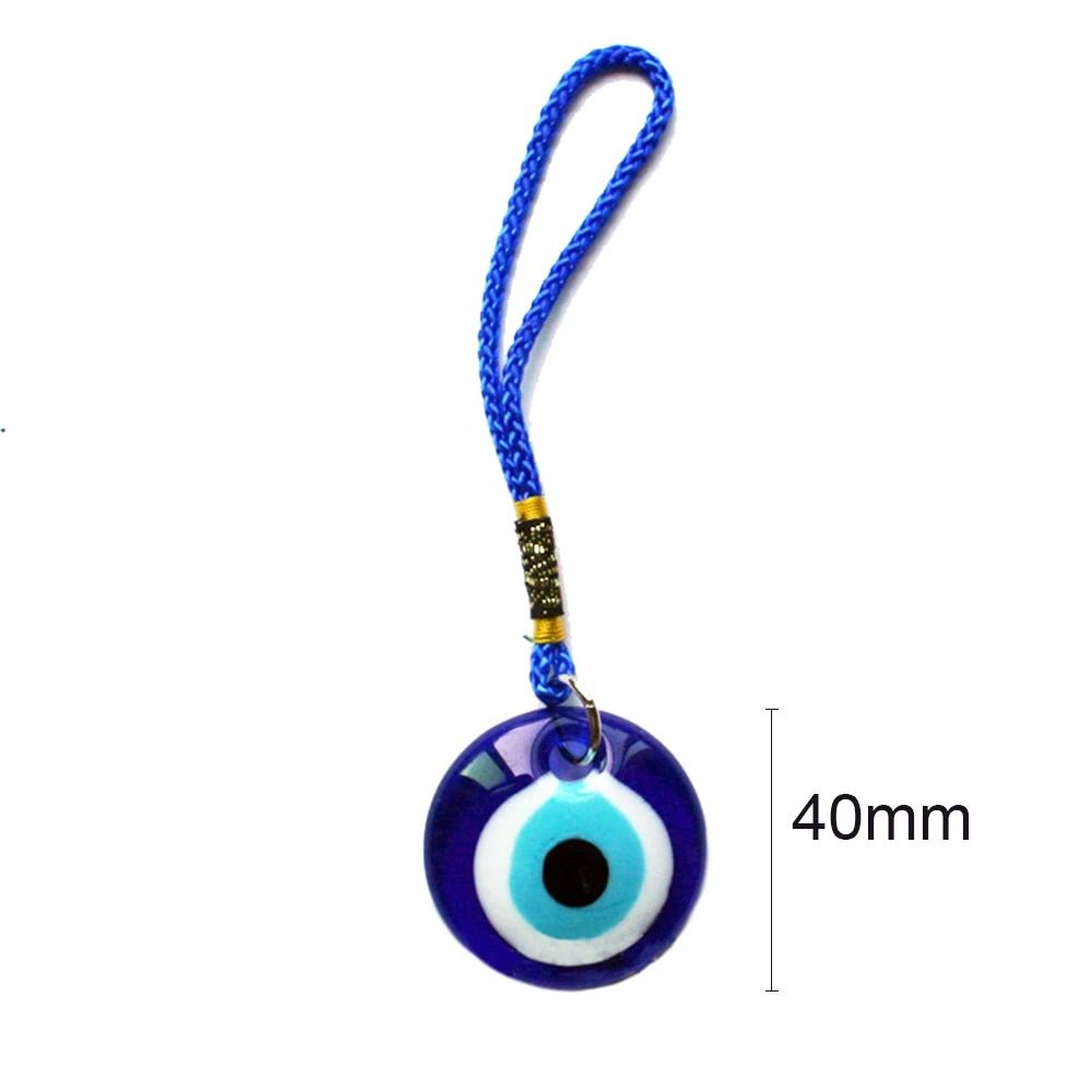 Blue Eye Lucky Eye Keychain Glass Bead Car Hanging Charm Car Jewelry Lucky Eye Pendant Bag Charms