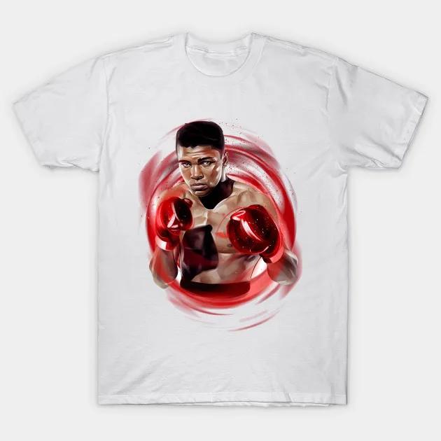 Legendary Boxing Muhammad Ali TShirt 100 Cotton ONeck Summer Short Sleeve Casual Mens Tshirt Size S3XL