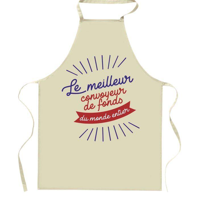 Planetee Tablier de cuisine Convoyeur de fonds Meilleur du Monde entier | Cadeau Original Humour pour Cuisinier Vêtement Blouse