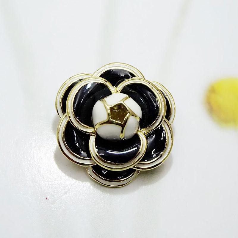 

Белая Черная Брошь Цветок Камелии Для Женщин Бижутерия Элегантный Подарок Броши Камелии Пирсинг