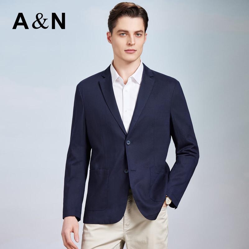 Antonio Men's Tencel-Linen Blend Old Money Style Casual Blazer