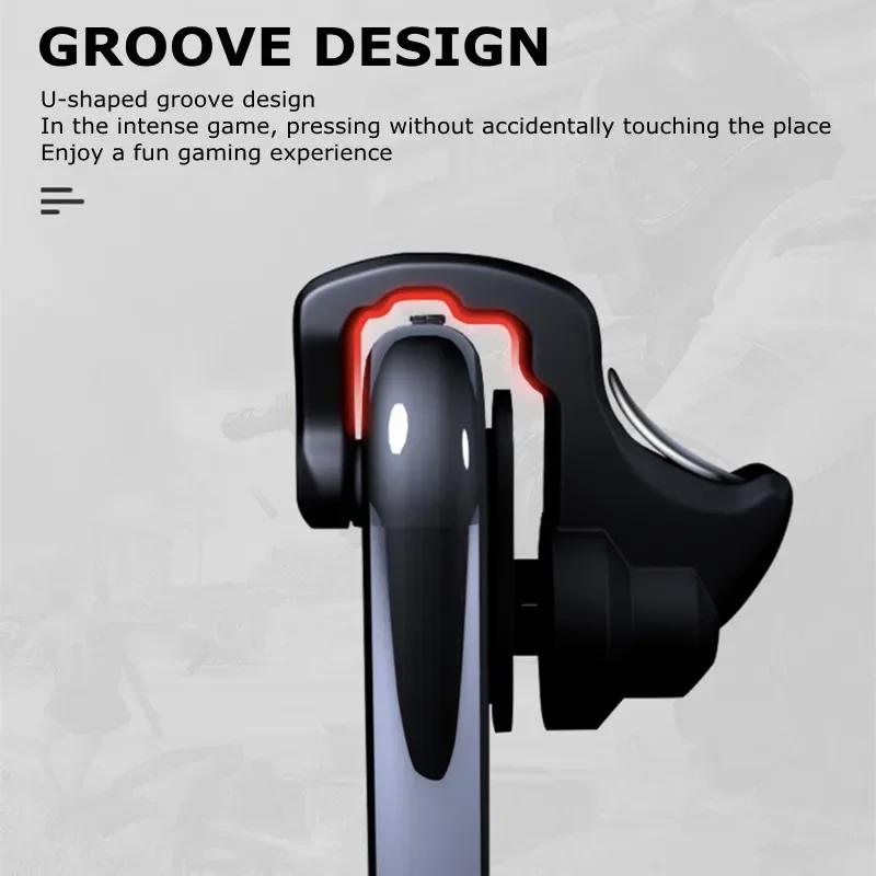 2 Stuks Mobiele Telefoon ABS PUBG Game Trigger L1 R1 Aim Shooting Legering Knopjes voor IPhone IOS Android Universele Gamepad Controller