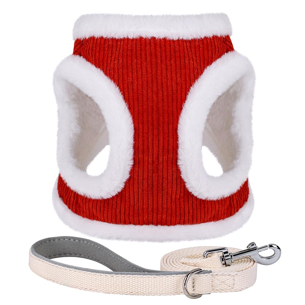 Winter Warm Honden Tuig Lijn Set Puppy Kat Vest Voor Kleine Middelgrote Honden Chihuahua Yorkie Tuigen Met Bijpassende Lijn