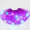 LED Glowing Light Kids Girls Princess Tutu Skirts Children Cloth Wedding Party Dancing Miniskirt Costume Cosplay Led Clothing