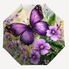 1PC Butterfly FlowersAutomatic Open/Close Umbrella with Windproof, 8-Rib Sturdy Canopy, Durable Ribs, Fashionable Design, Outdoor Accessory, Fun Prin,