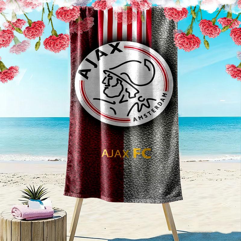 Toalla de Playa con Estampado del AFC Ajax, Toalla Grande Suave de Secado Rápido para Playa, Camping, Natación