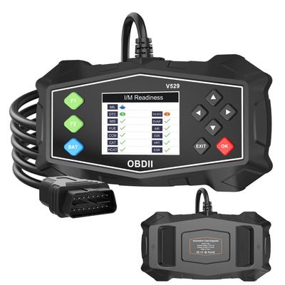 OBD2 Skener Čtečka diagnostických kódů, Kontrolka motoru OBDII pro automobily, Tester baterie, Režim 6, 8 a I/M Readiness, Skenovací nástroj OBDII pro všechny vozy OBDII 1996+