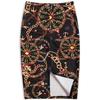 Summer Cartoon Print Elegant Pencil Skirt Women Bodycon High Waist Knee Length Skirt Female
